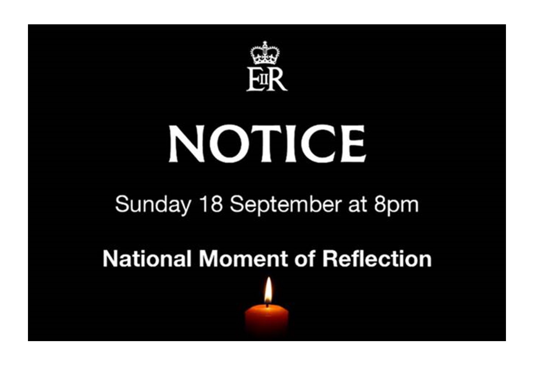 National moment of reflection poster
