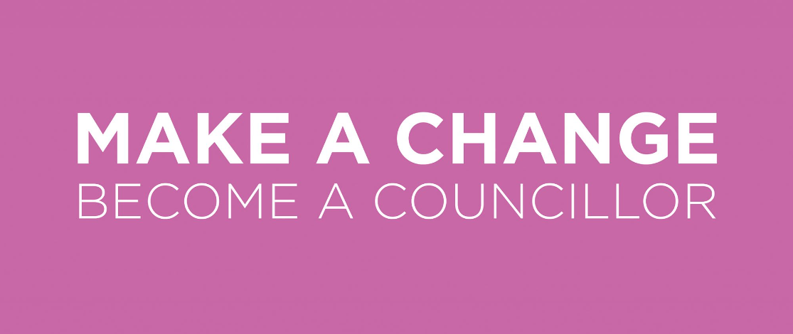 Make a change become a councillor poster
