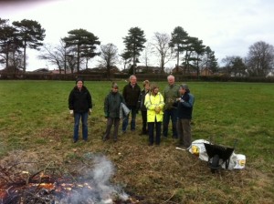 Volunteers on a Frosty Morning