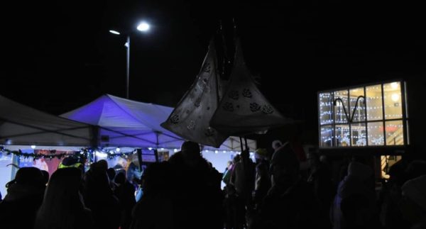 Christmas lights switch on event