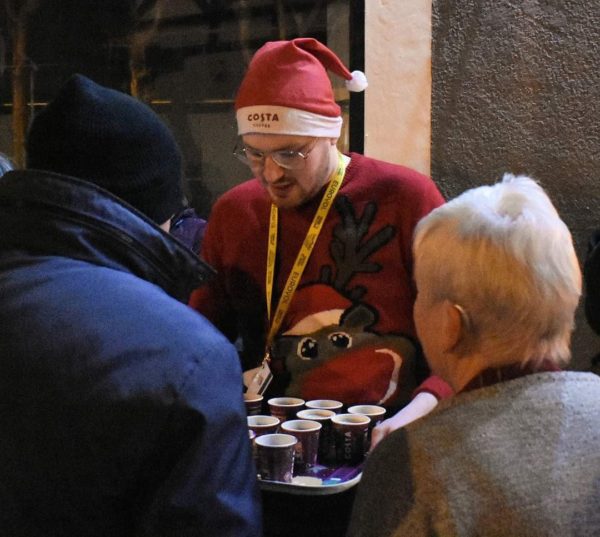 Christmas lights switch on event
