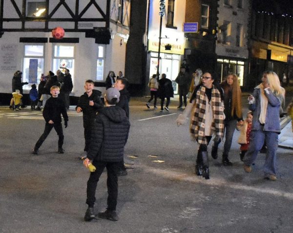 Christmas lights switch on event