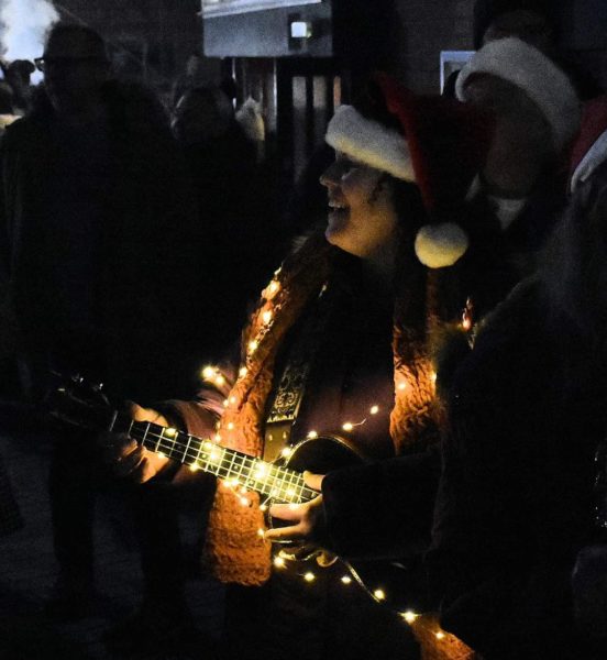 Christmas lights switch on event