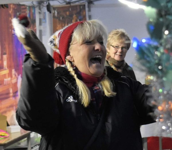 Christmas lights switch on event