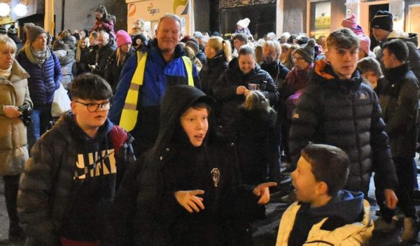 Christmas lights switch on event