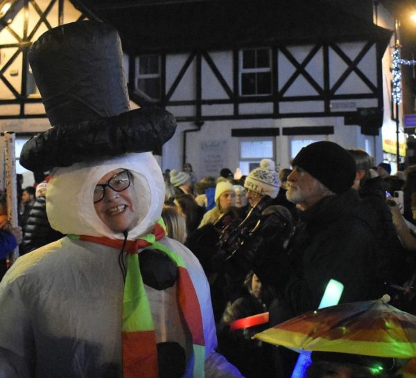 Christmas lights switch on event