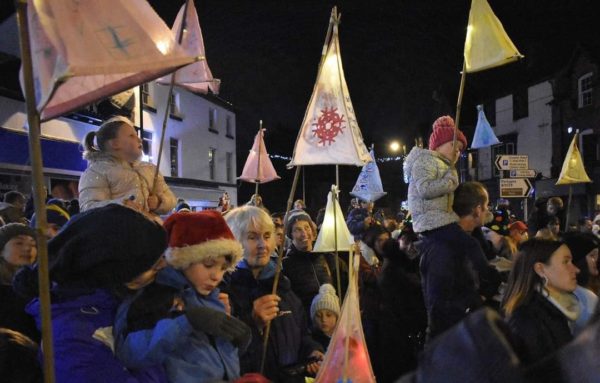 Christmas lights switch on event Lanterns