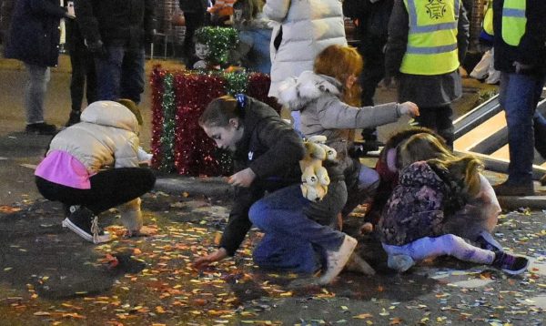 Christmas lights switch on event