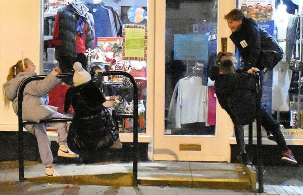 Christmas lights switch on event