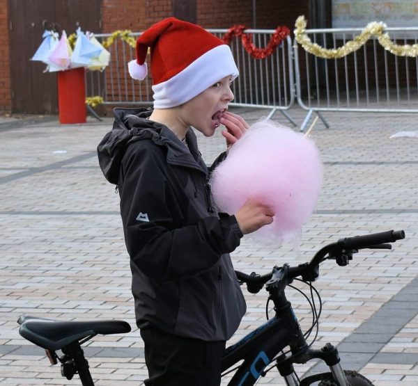 Christmas lights switch on event