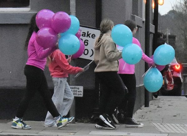 Christmas lights switch on event