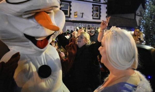 Christmas lights switch on at The Cross