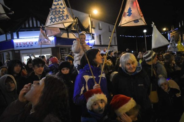 Christmas lights switch on at The Cross