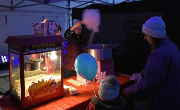 Christmas lights switch on event