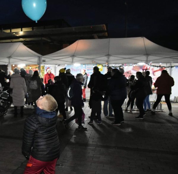 Christmas lights switch on event