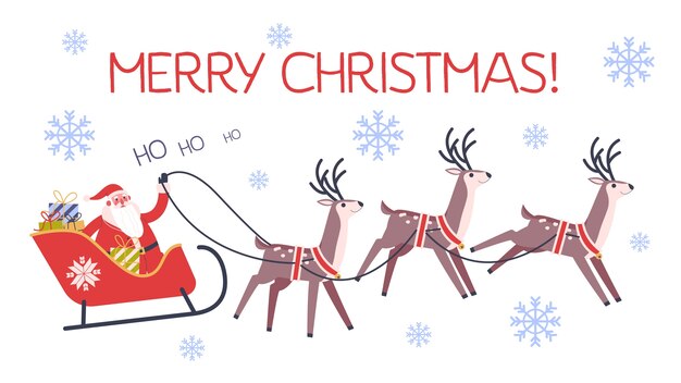 Santa & Reindeer sign