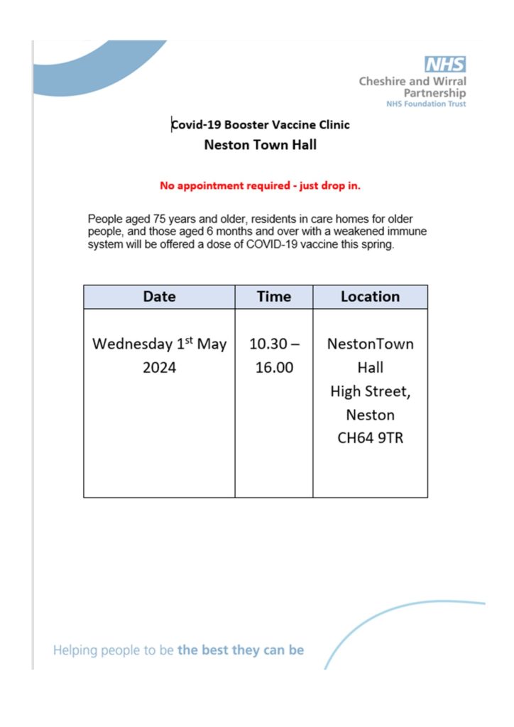 Covid booster clinic poster