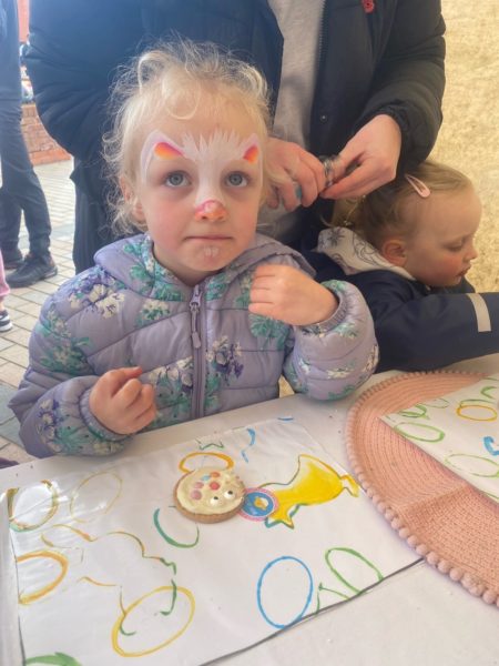 Easter biscuit decorating
