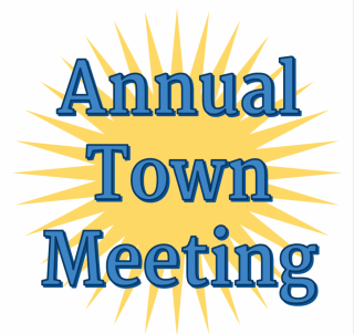 Annual Town meeting poster