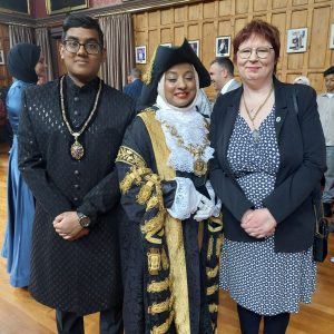 Councillor Carol Braithwaite, Deputy Mayor with Lord Mayor of Chester Councillor Sherin Akhtar