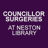 Councillor Surgeries are held at the Neston Library. Full details on the linked page.