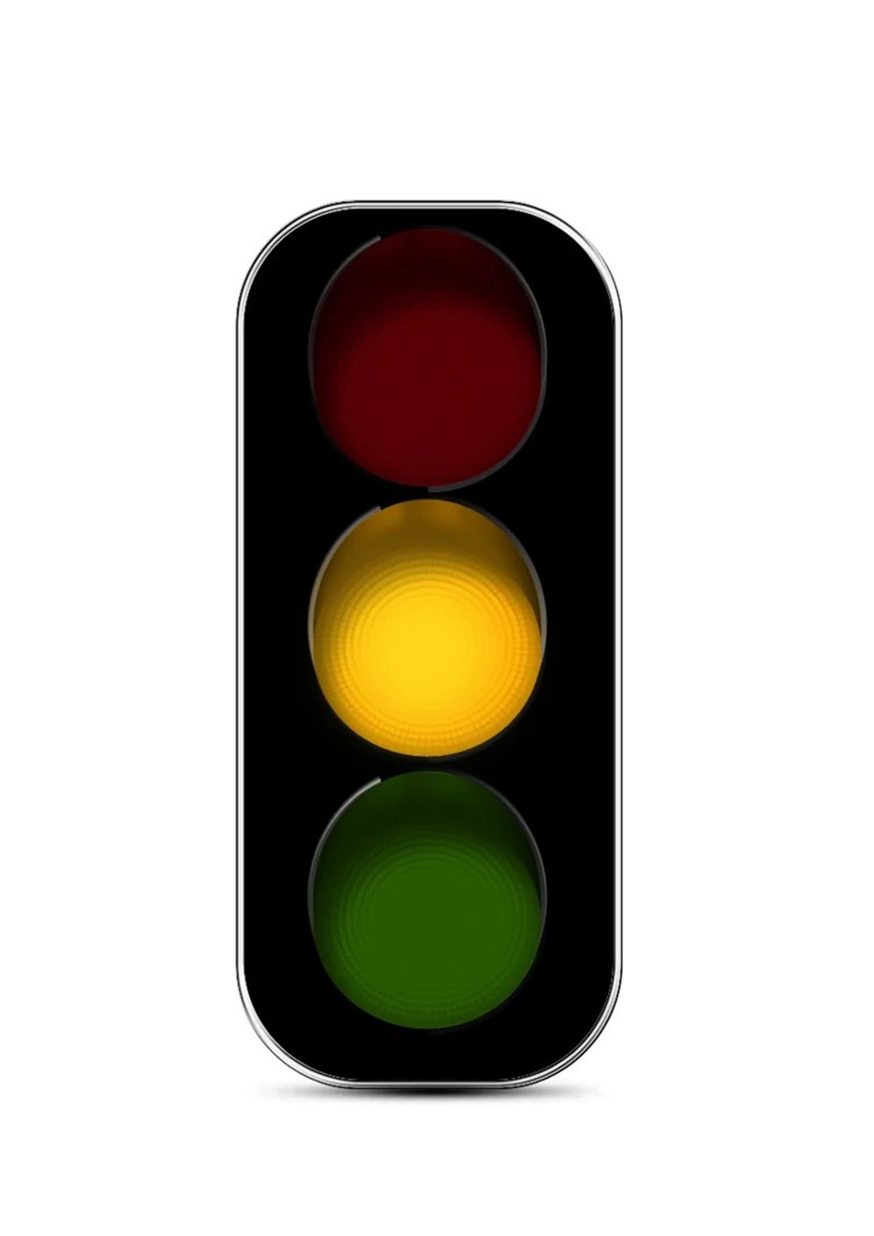 Amber traffic light